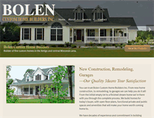 Tablet Screenshot of bolencustombuilders.com